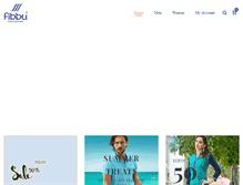 Tablet Screenshot of fibbufashions.com